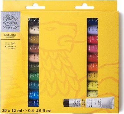 Winsor & Newton - Galeria Akrylmaling Sæt - 20X12 ML