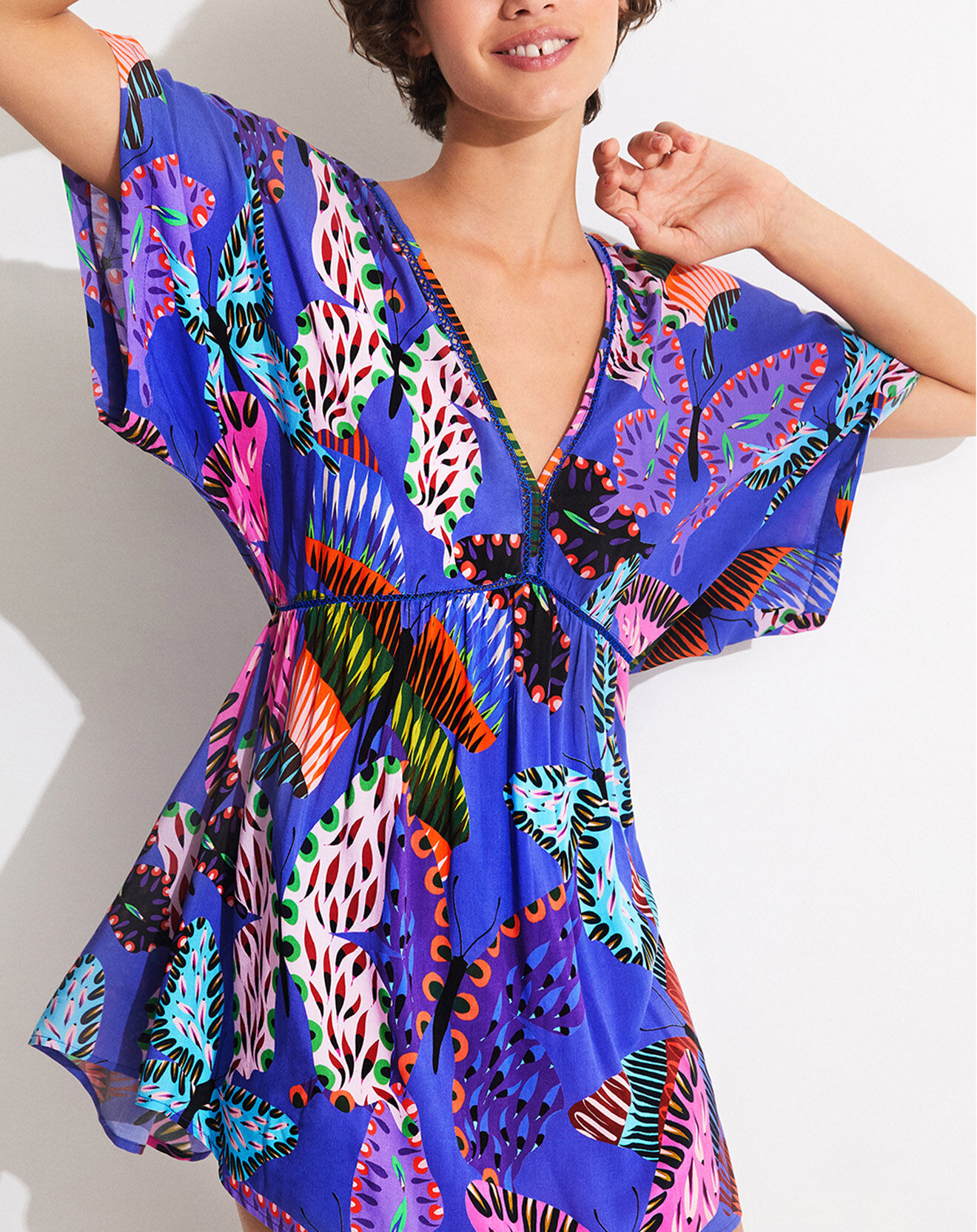 Desigual Robe de plage Guntha bleu klein