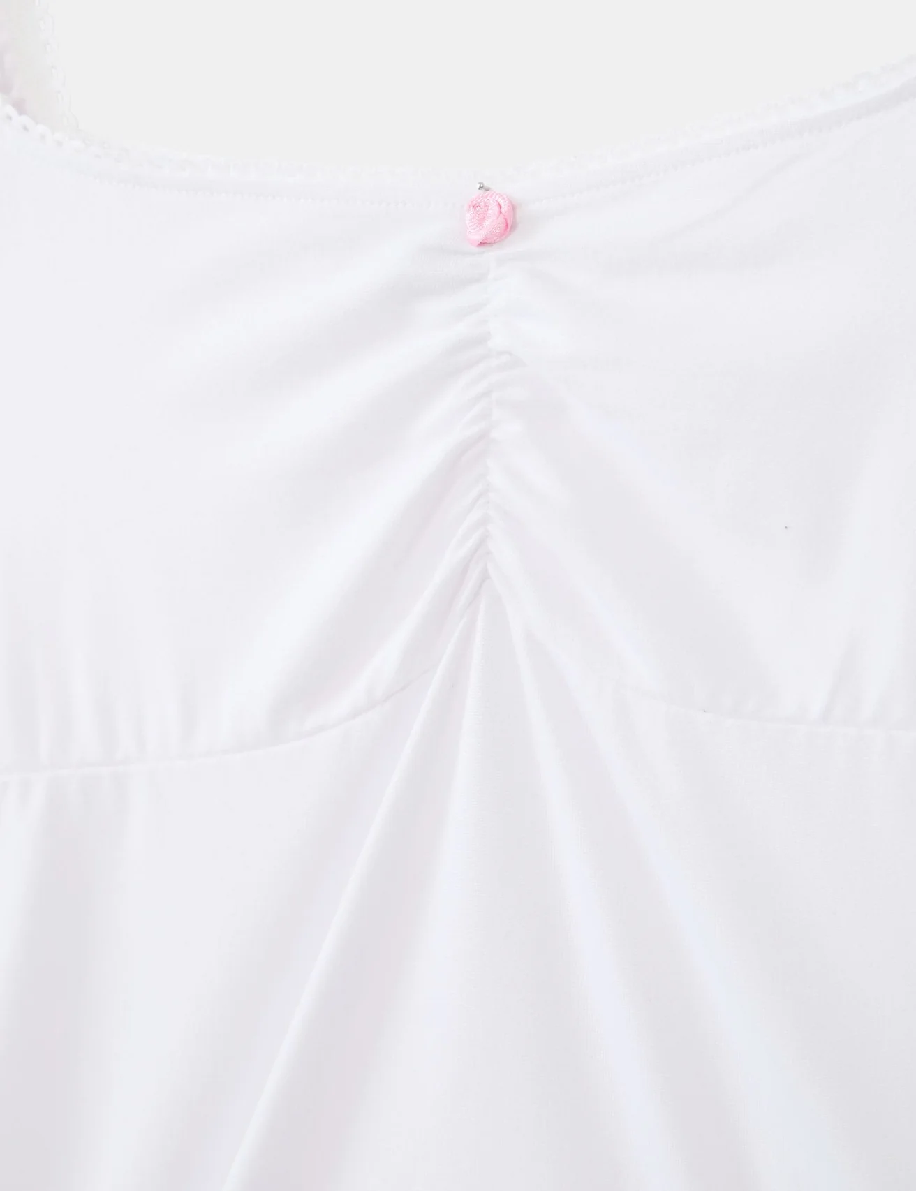 T-shirt blanc col bardot