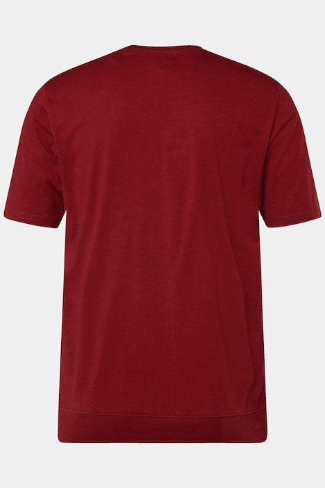 Men+ T-Shirt, Halbarm, Bauchfit, Druck vorne, bis 8 XL