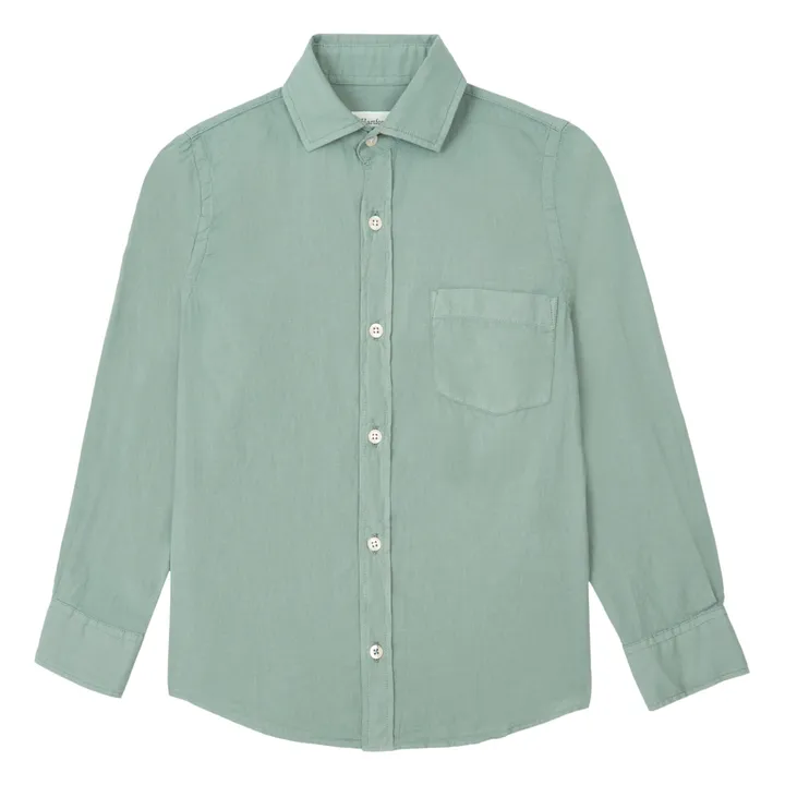 Hartford Chemise Coton Paul Pat | Vert kaki