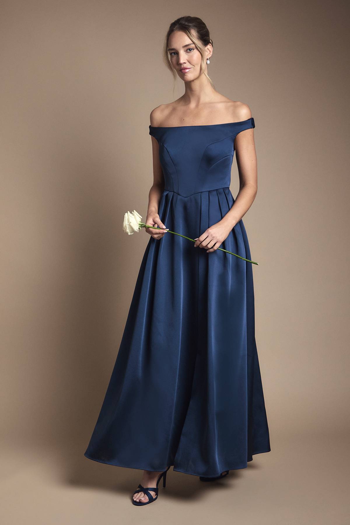 Coast Robe Longue de Demoiselle d'Honneur Bandeau à Jupe Double Épaisseur