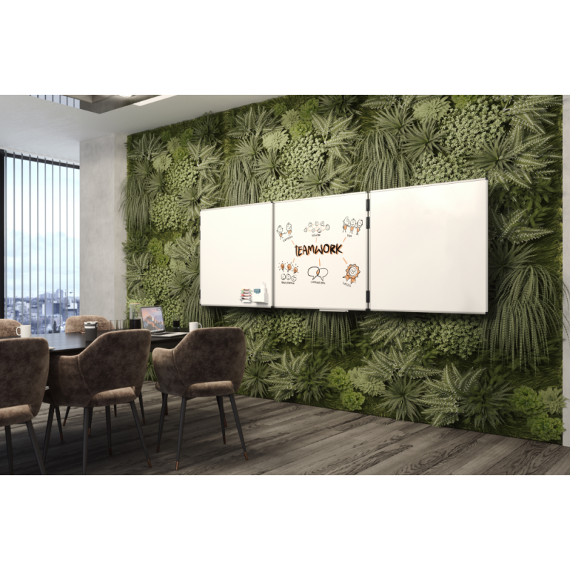 Tableau blanc triptyque émaillé UNITE PLUS 100x200cm - Legamaster