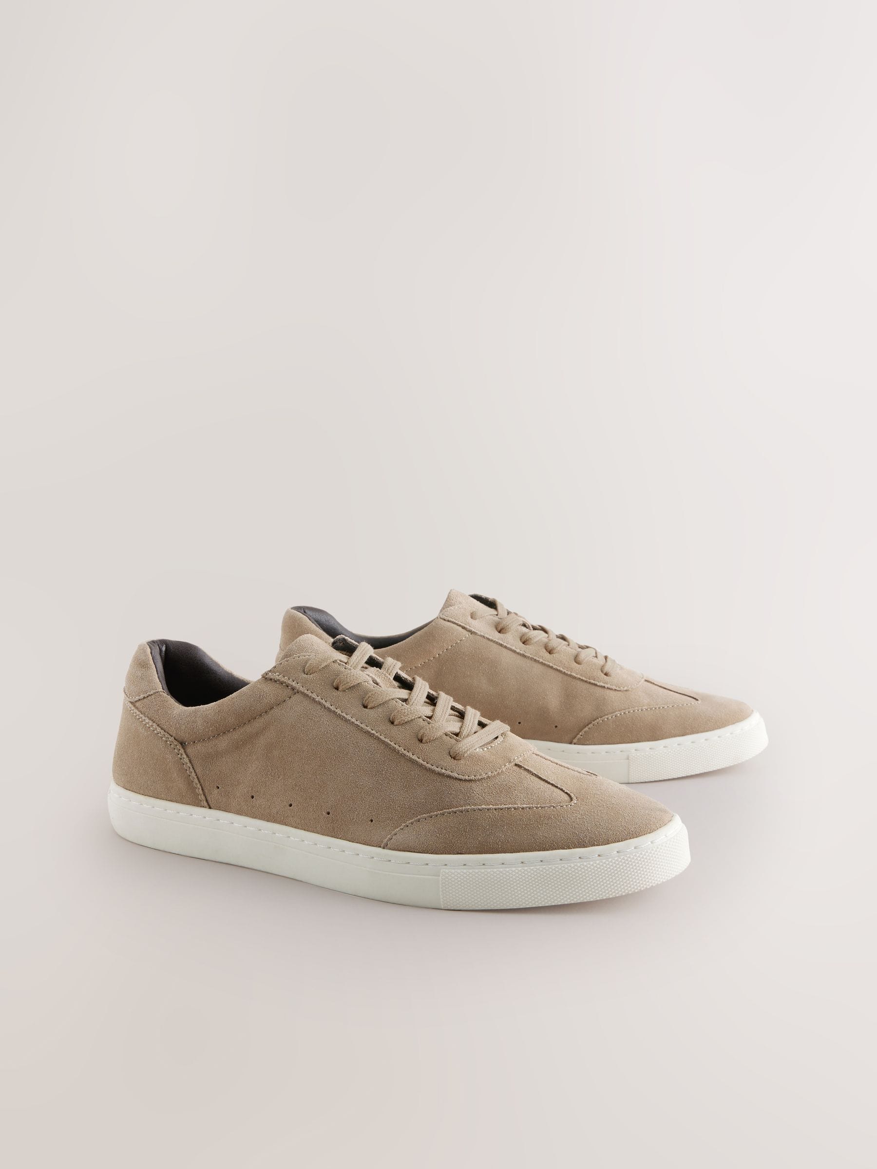 Neutraal - Modieuze suède sneakers