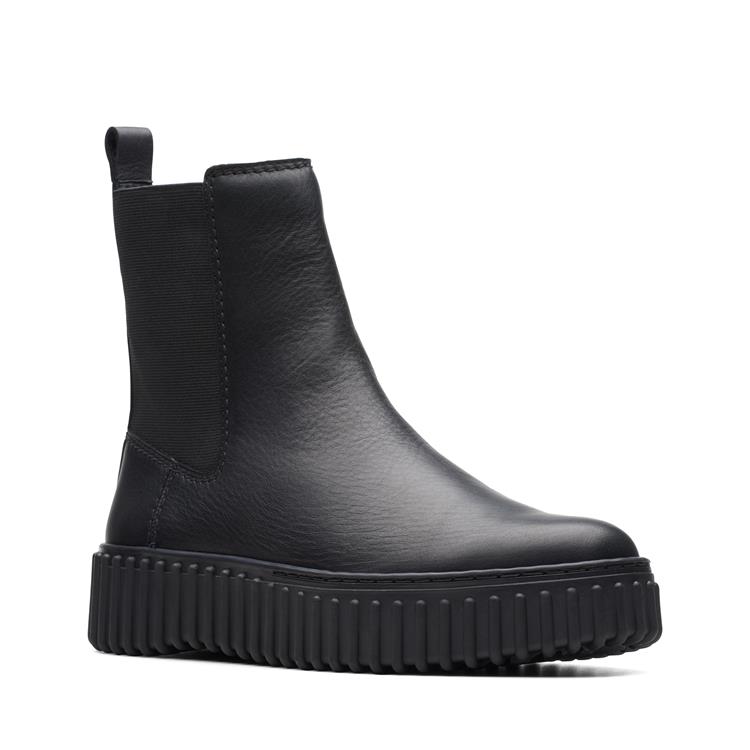 Clarks Torhill Maple black leather