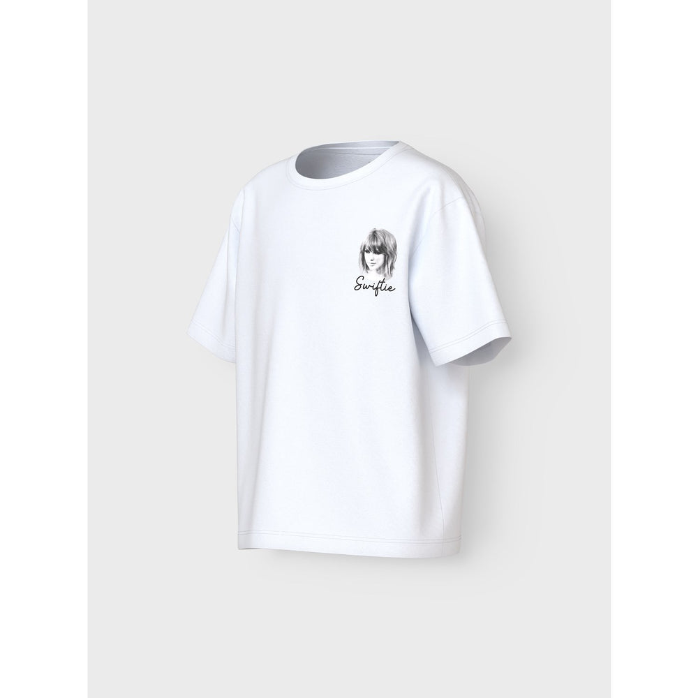 Køb Name It Bright White Fern Celebrity Icons Regular T-Shirt