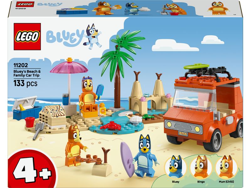 LEGO® Blueys Strandausflug 11202 Interaktives Spielzeug für junge Fans
