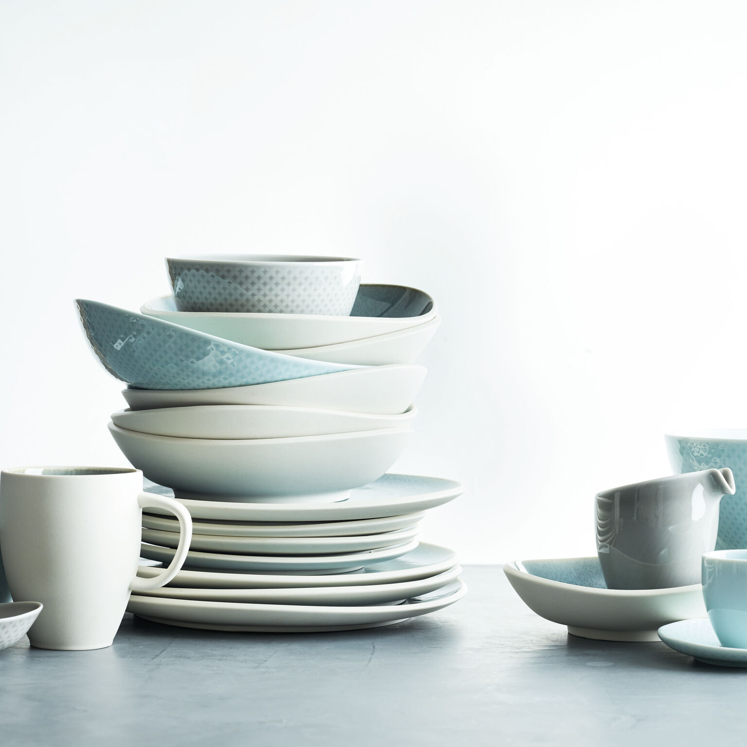 Junto Aquamarine Becher mit Henkel