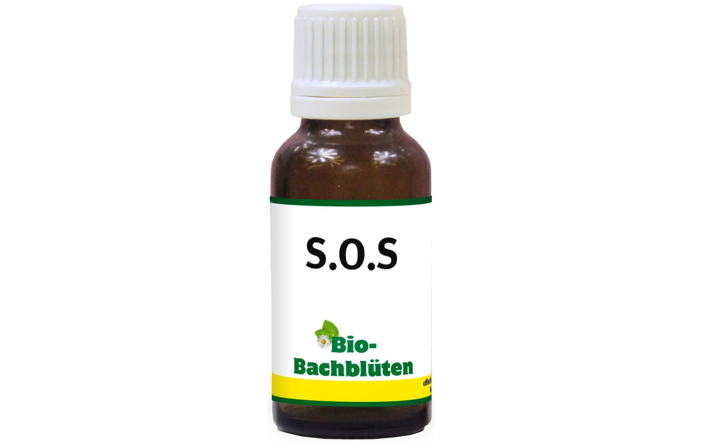 Hunde-Nahrungsergänzung Bio-Bachblüten, S.O.S, 20 mlNahrungsergänzung für Hunde & Katzen