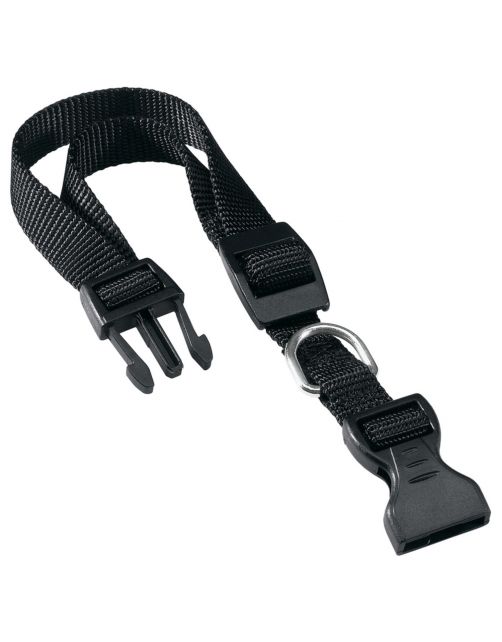 Adori Klikhalsband Nylon Zwart - Hondenhalsband