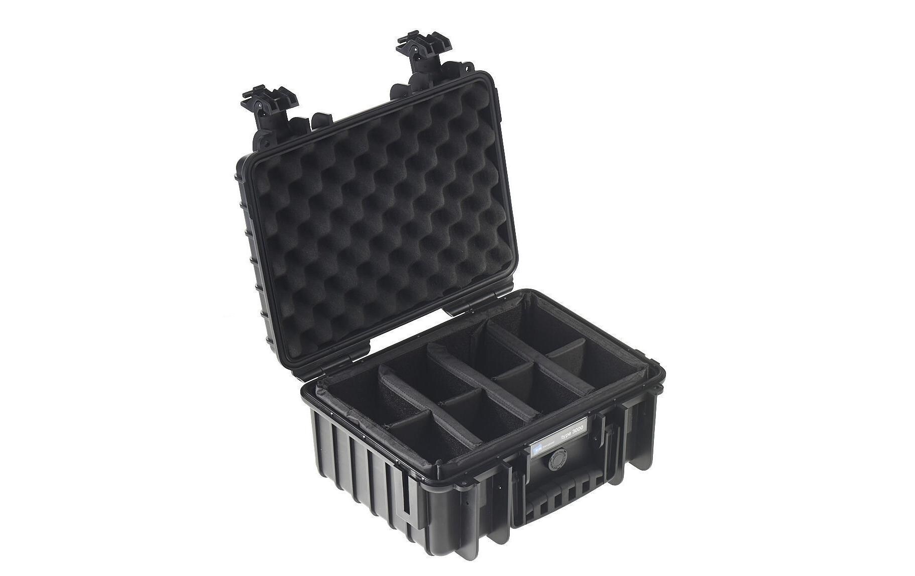 Outdoor-Koffer Typ 3000 RPD SchwarzRobuster Koffer für einen sicheren Transport