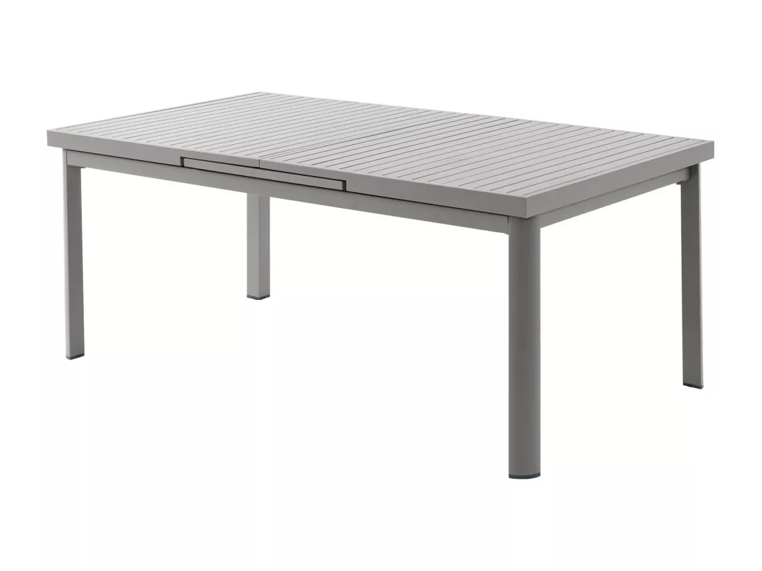 Table de jardin extensible en aluminium L.180/240cm - Taupe - NAURU de MYLIA
