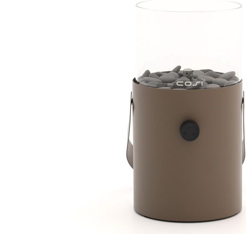 Cosiscoop Original Clay Gaslantaarn - Unieke sfeermaker - Voor binnen en buiten - Brand 5 tot 6 uur op een gascartouche