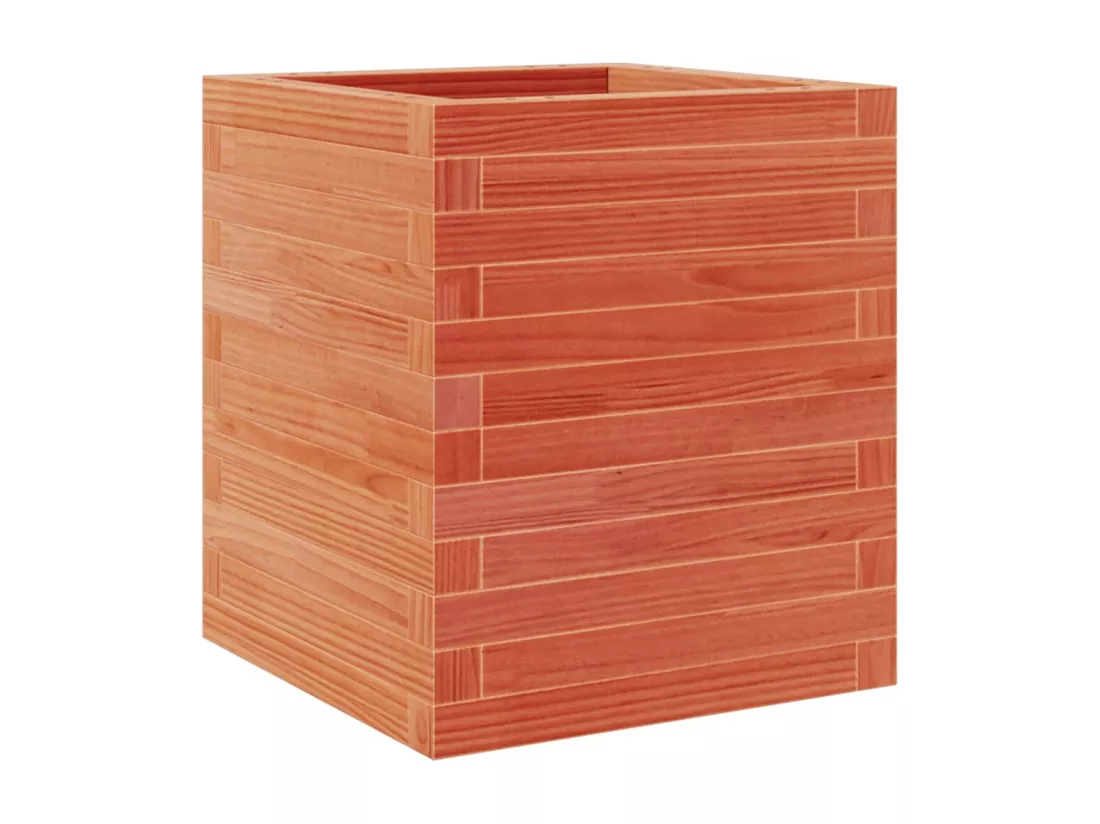 Jardinière bac lit surélevé bois marron 40 x 40 x 46 cm 02_0038454
