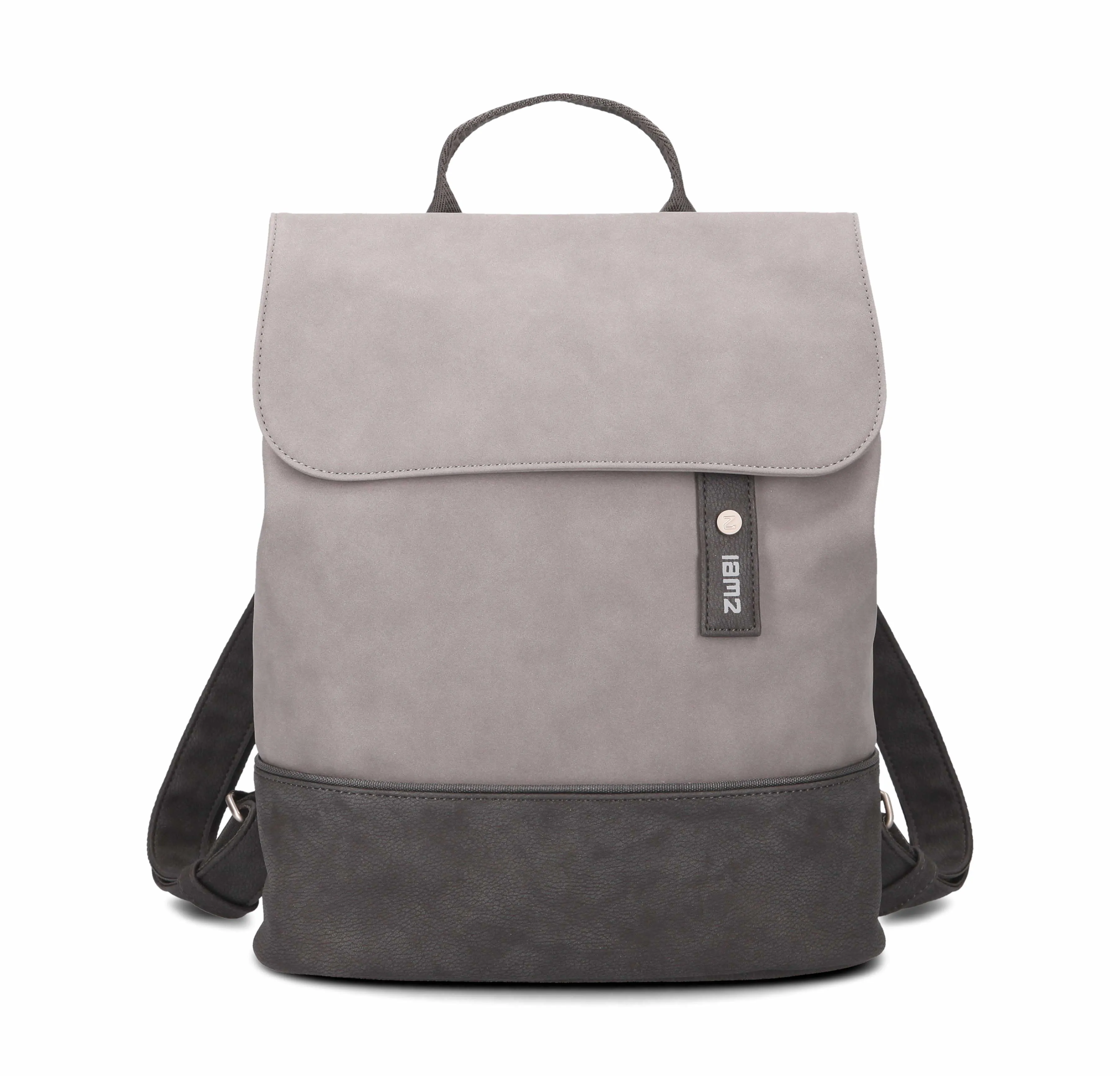 ZWEI Rucksack Grau Lederimitat