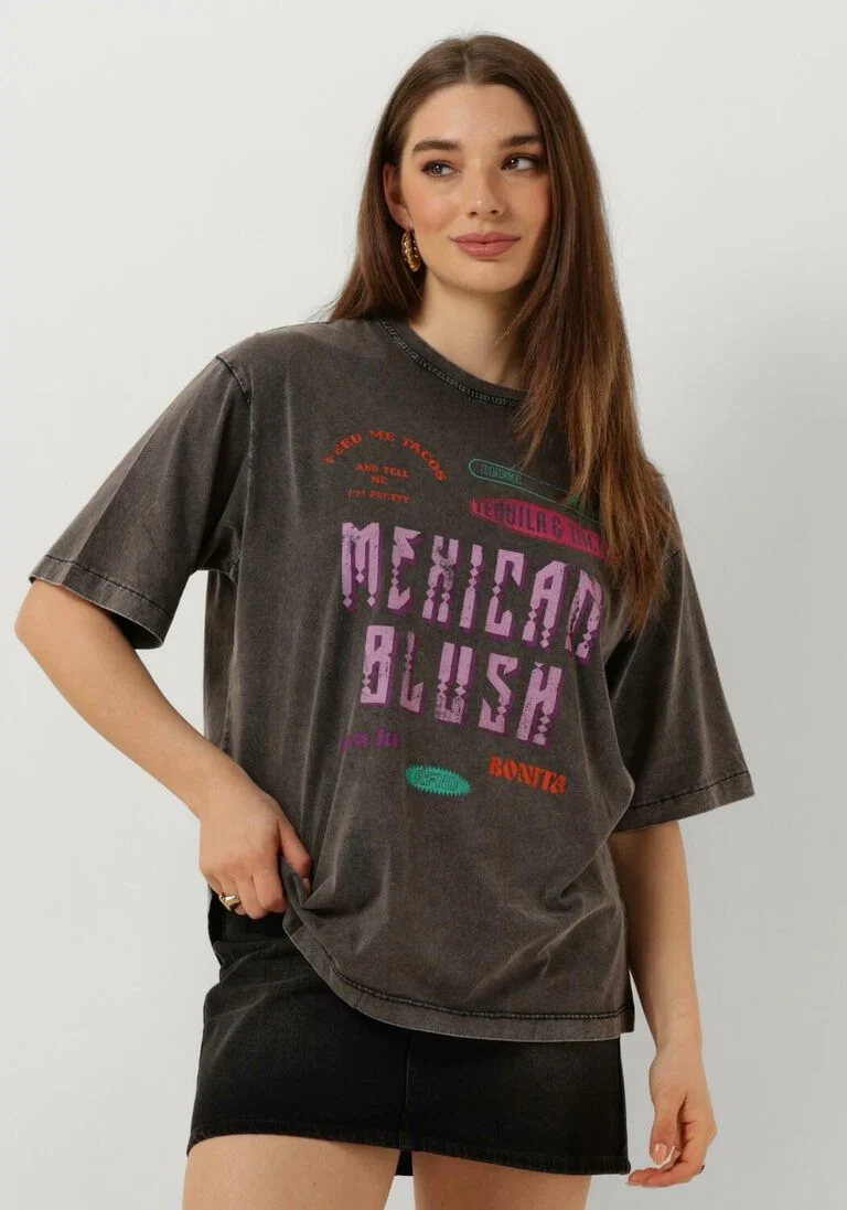 REFINED DEPARTMENT antraciet refined department t-shirt maggy