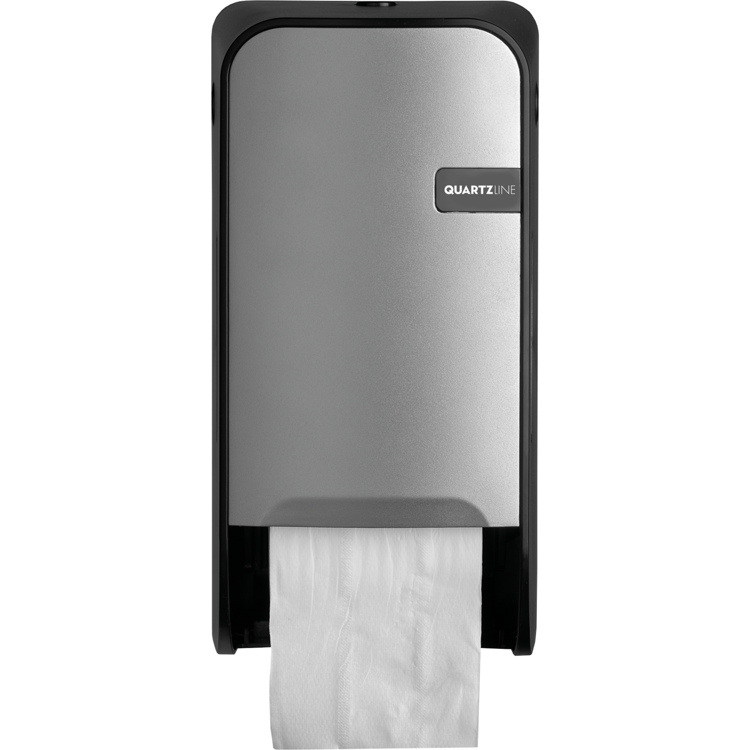 QuartzLine Duo-doproldispenser, 323x167x163mm, zilver