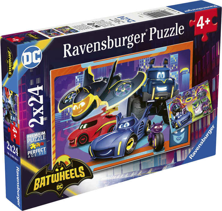 Ravensburger puslespil Batwheels 2x24p