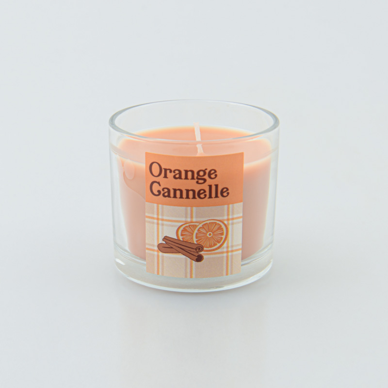 Bougie parfumée 'Orange Cannelle' orange