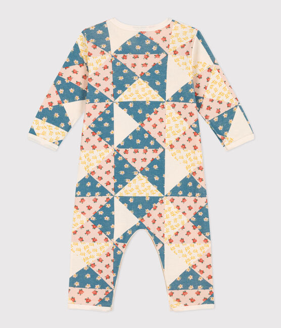 Pyjama bébé sans pieds patchwork en coton