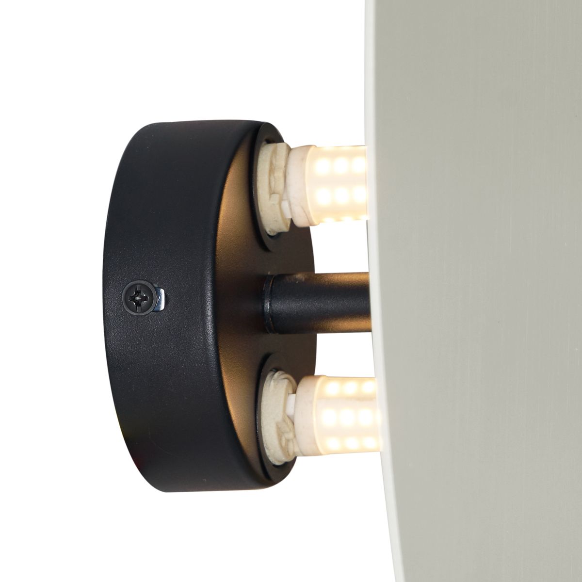 Design wandlamp beige organisch 32cm 2-lichts - Pulley