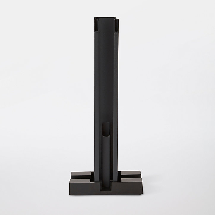 Cache platine rectangulaire plastique GoodHome Neva RAL 7021 anthracite 15,5 x 8 x h.3 cm
