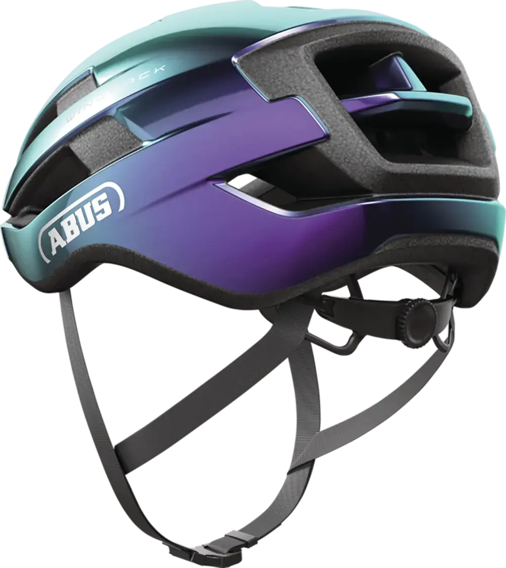 Abus WingBack Race Fietshelm Flip Flop Paars