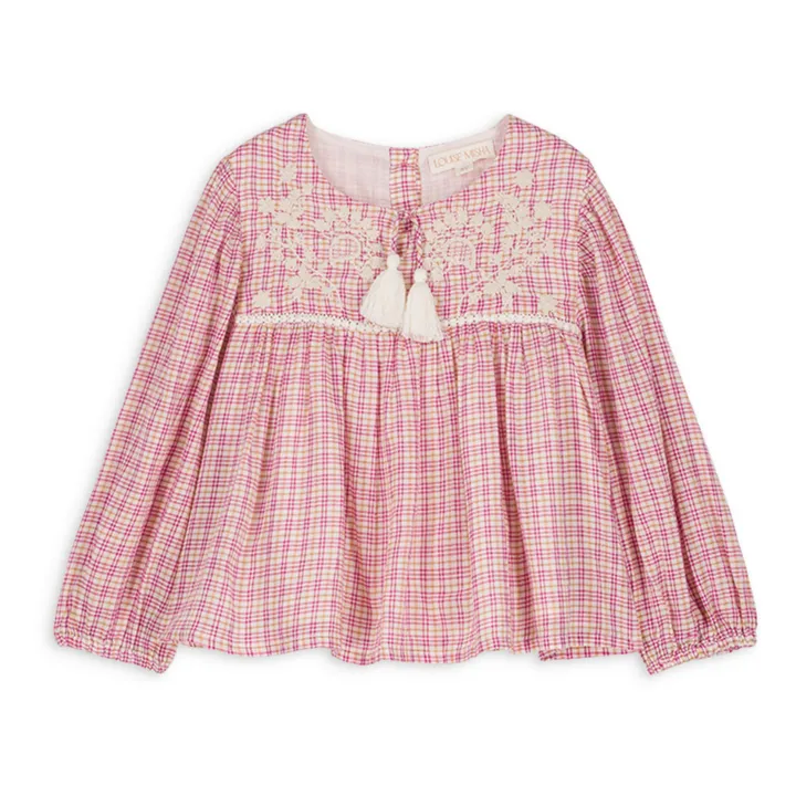 Louise Misha Blouse Vally Carreaux | Rose
