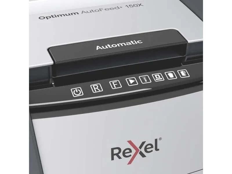 Makulator Rexel Optimum AutoFeed  150X krydsmakulering 4x28 mm (P-4)