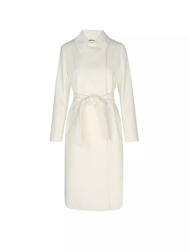 MAX MARA STUDIO Wollmantel BCOLLAG weiss