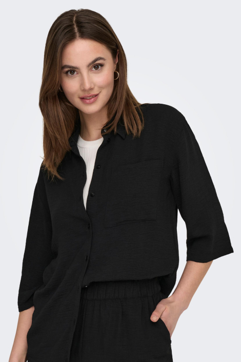 Jacqueline de Yong zwarte dames blouse
