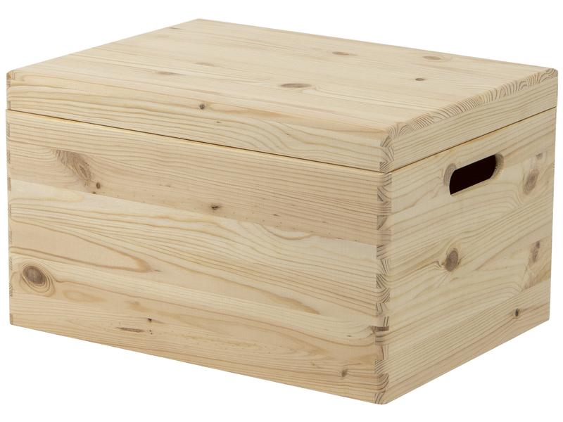 Holz Zollhaus Aufbewahrungsbox mit Deckel, Kiefer 30 x 23 x Holzbox mit Griff zum Stapeln