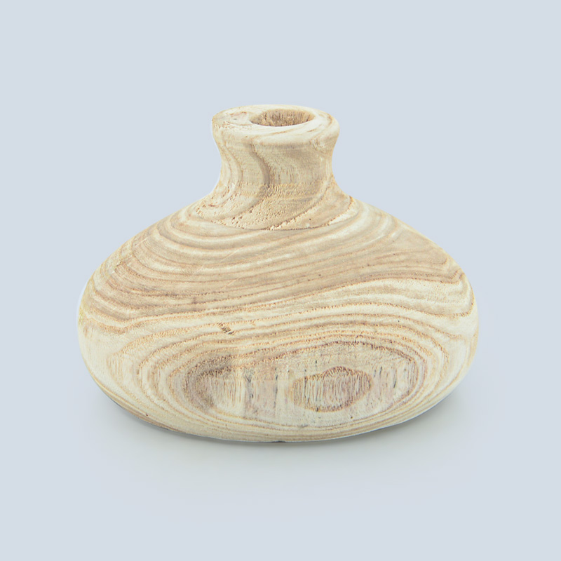 Vase boule en Paulownia