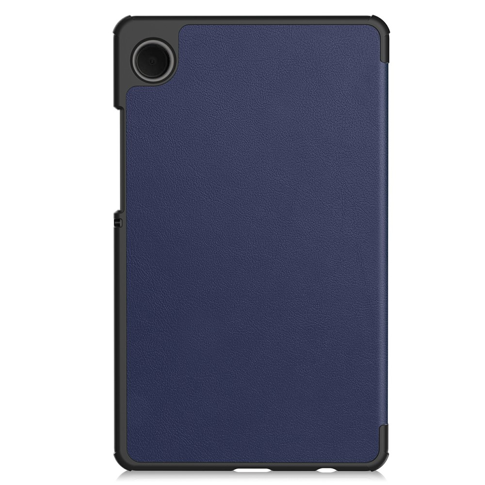 Samsung Galaxy Tab A11 / A9 Leder Tasche Flip Cover Hülle - Dunkelblau