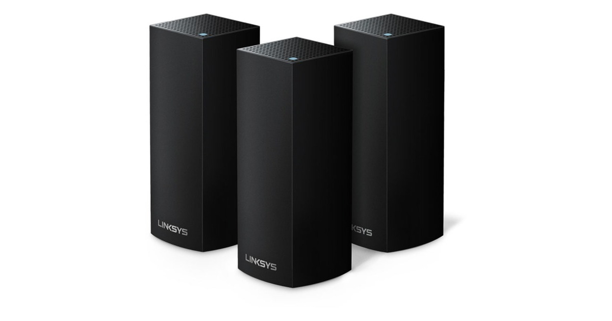 LinksysVELOP Triple Pack mesh router  (Zwart)