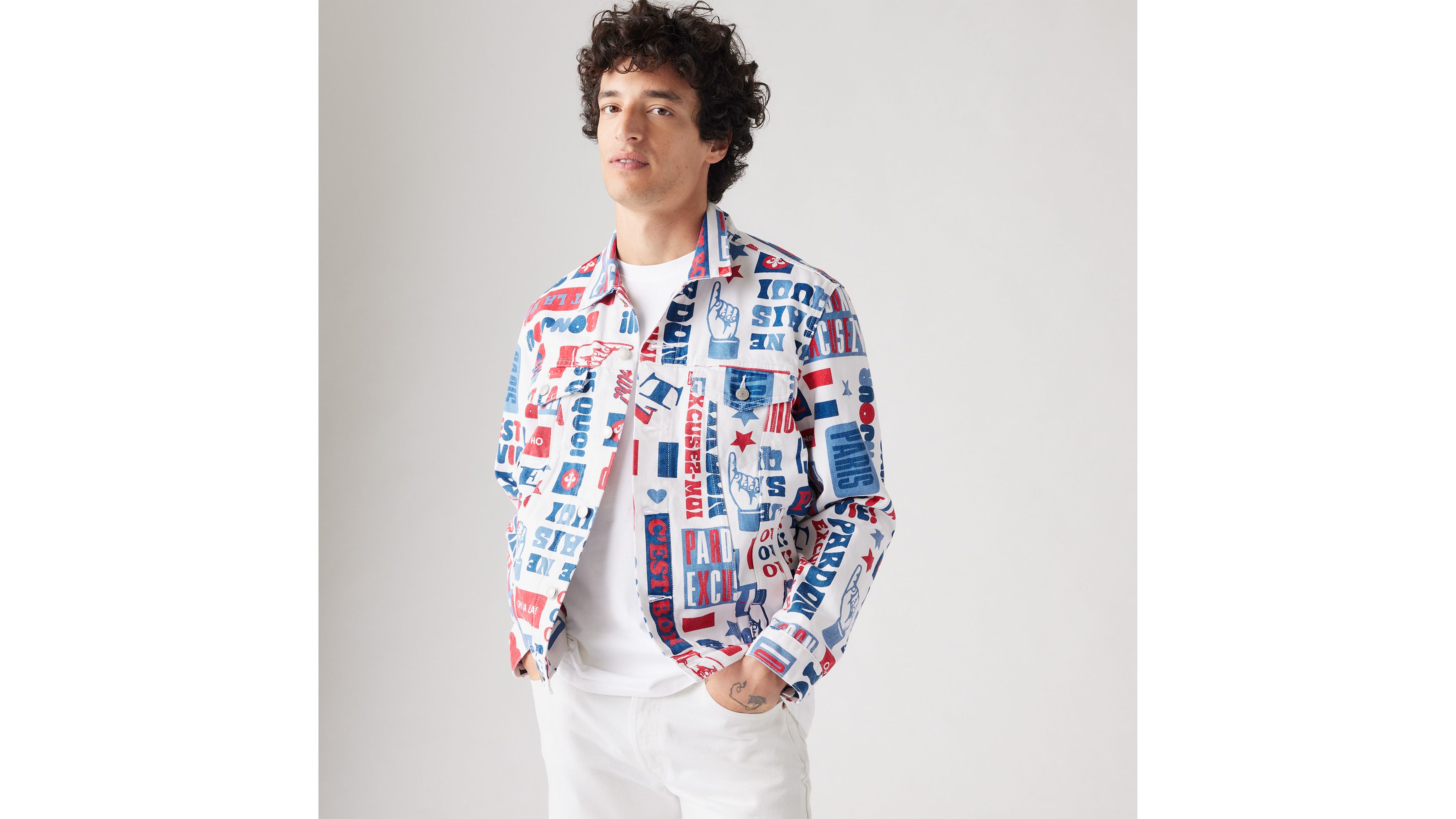 Veste Trucker - Paris 24 - Bleu