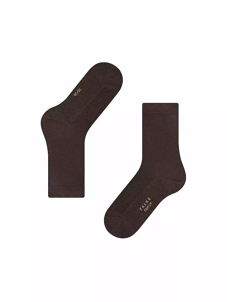 FALKE Socken Family dark brown braun