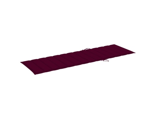 VIDAXL - Bain de soleil Chaise longue de jardin avec coussin bois d'acacia solide
