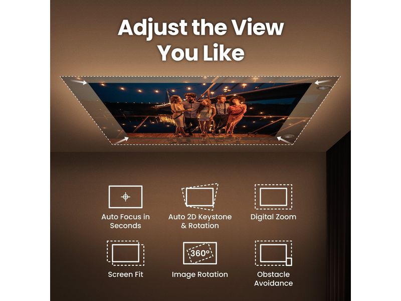 BenQ Projektor GV50 1080p 500 ANSI Lumen Deckenprojektor