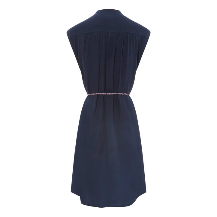 Hartford Robe Ristal Lin | Bleu nuit
