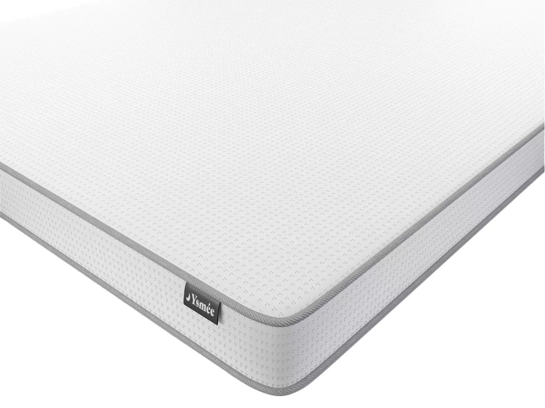 Ensemble 90 x 190 cm sommier coffre naturel clair + matelas mousse ép.12cm - ASTYANAX II de YSMÉE