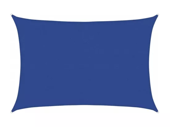 Voile d'ombrage 160 g/m² rectangulaire bleu 4x5 m PEHD