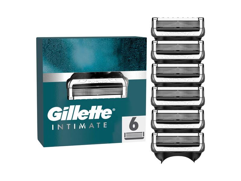Gillette Rasierklingen Intimate 6 Stück Rasierklingen mit verbesserten Gleitstreifen für eine sanfte und einfache Anwendung