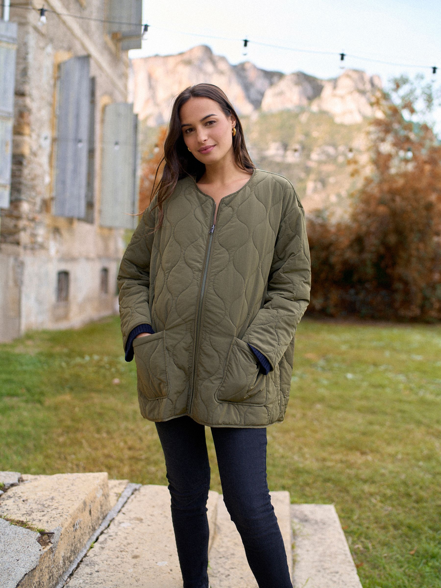 Seraphine Maternity & Babywearing Versatile Coat with Separate Inner Quilted