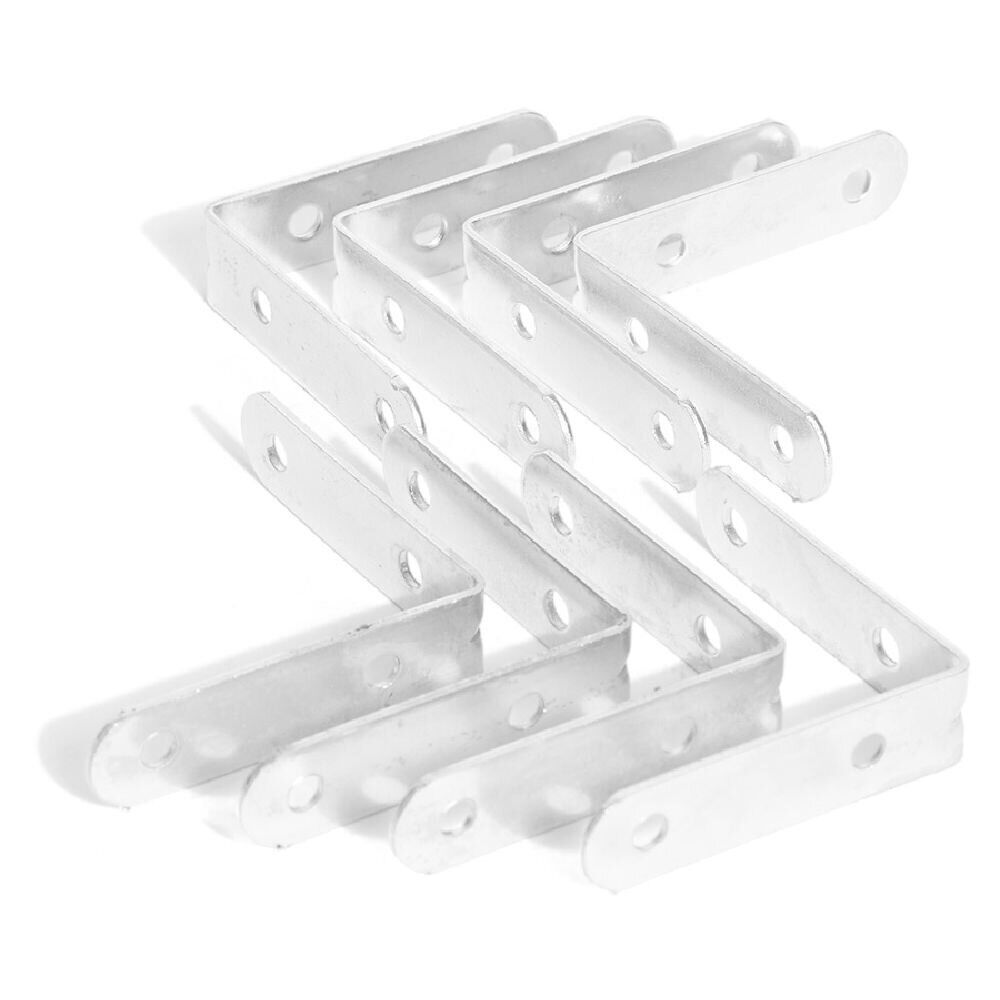 8 équerres de chaise acier zingué - 60x2 mm