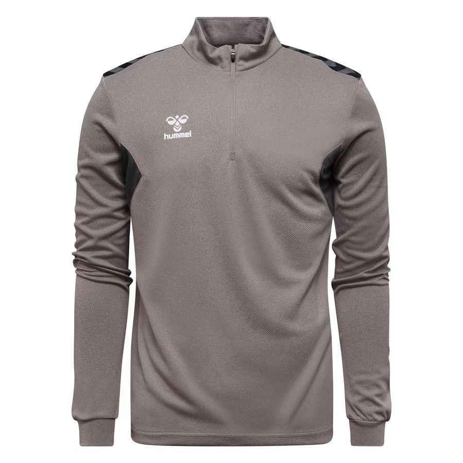 Hummel Maillot d'Entraînement Authentic 1/2 Zip - Gris Enfant