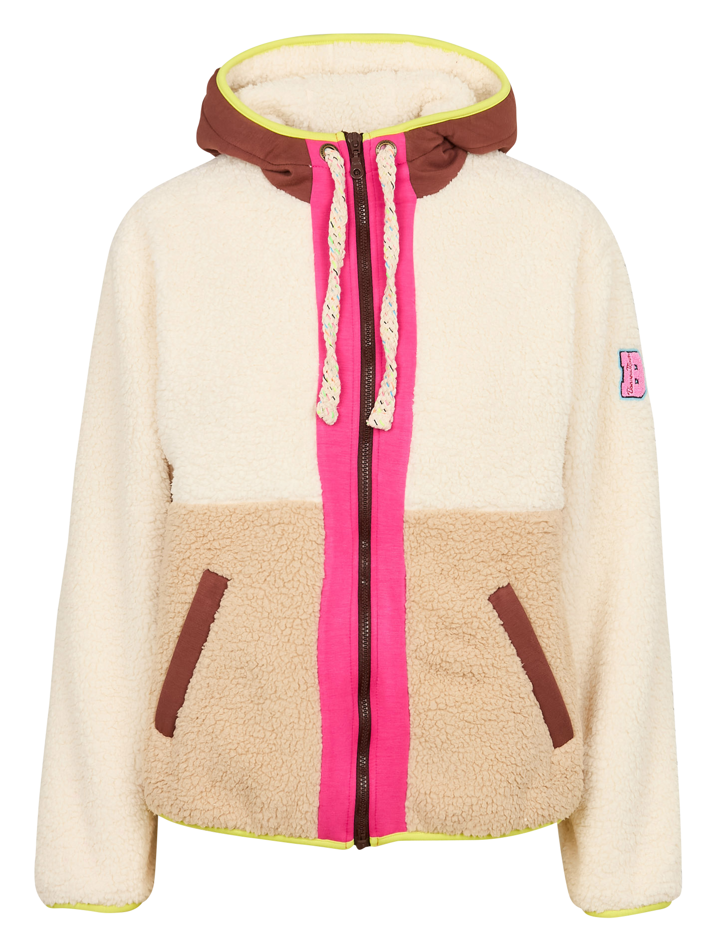 ALIMI EAGLECRES - Polaire col capuche | Beige