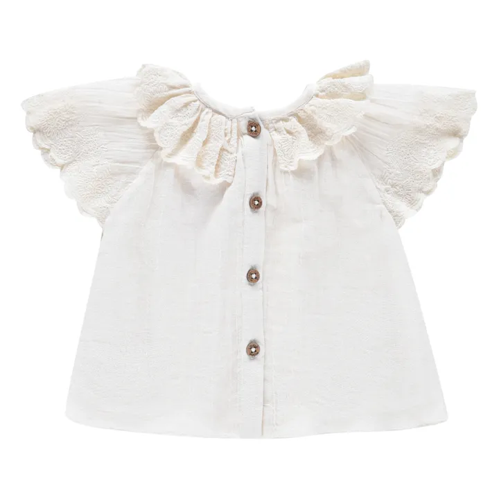 Louise Misha Blouse Coton Bio Antoinette | Ecru