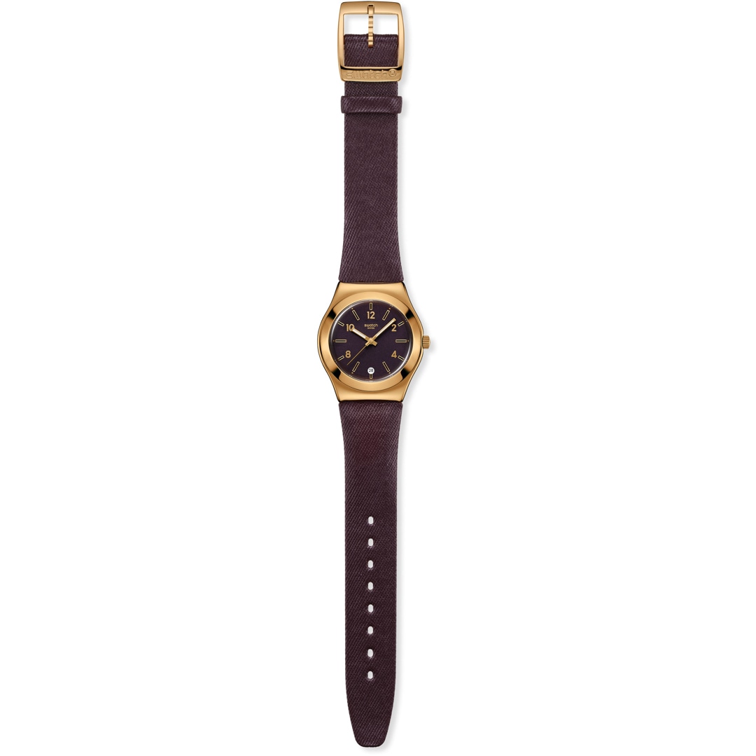 Swatch Irony Medium Heart of Burgundy