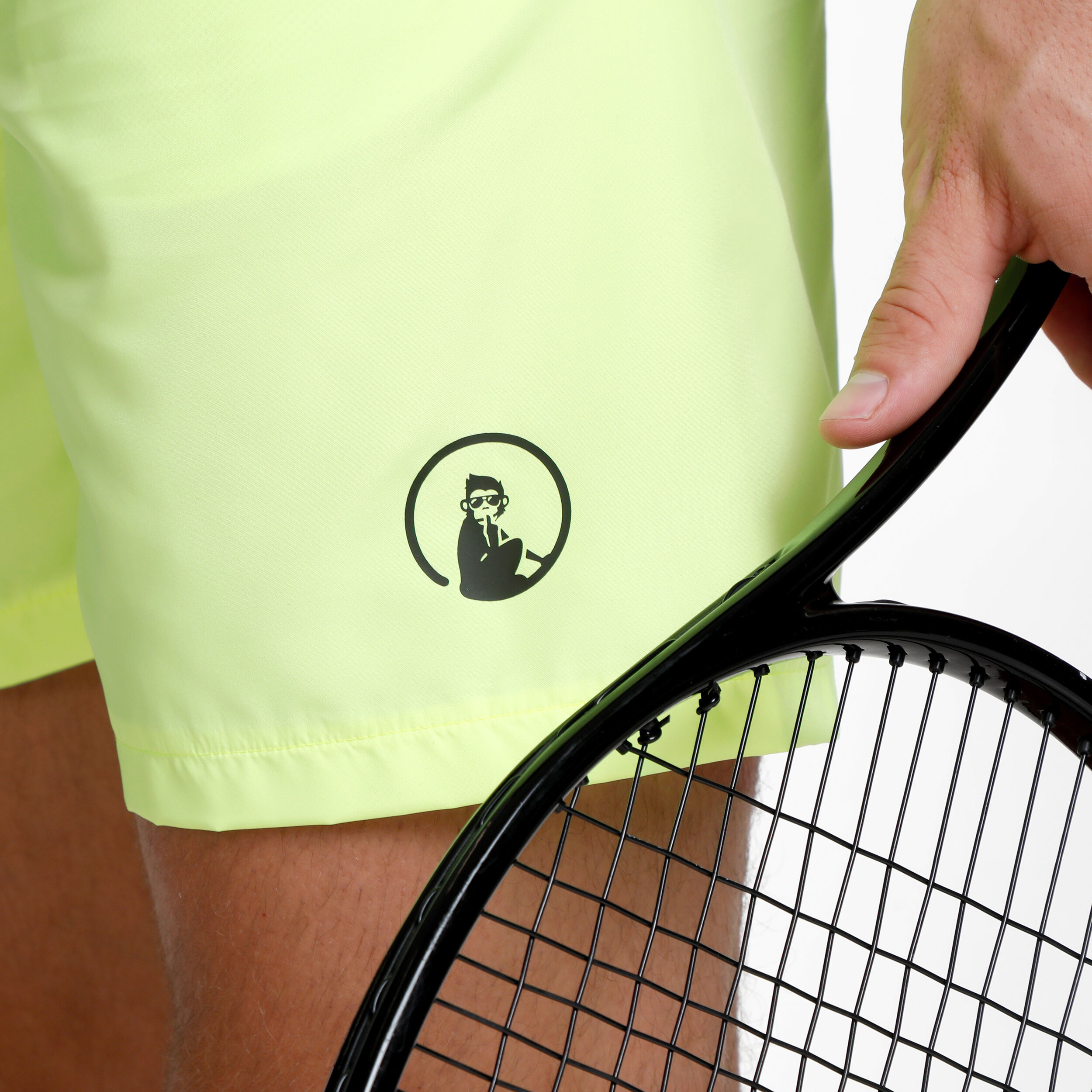 Quiet Please Smash Shorts Hommes - Jaunes Fluo , Noir